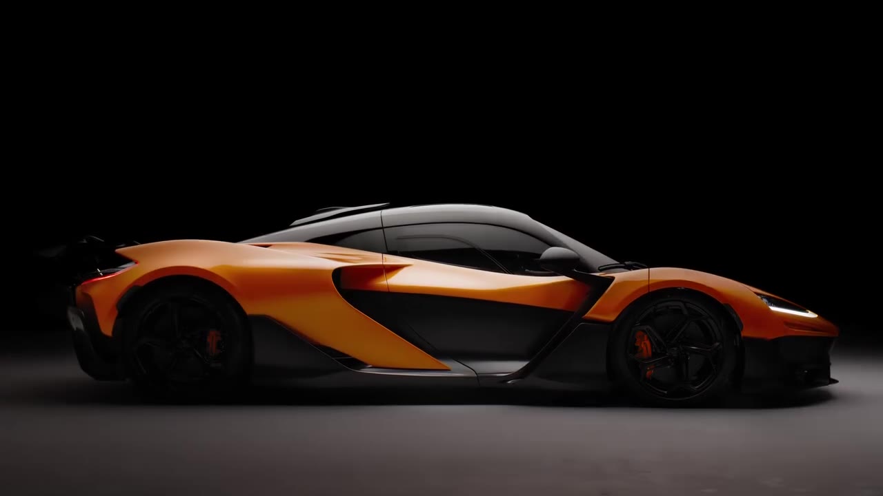 McLaren supercar profile lit by CELIGHT